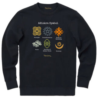 sweater met adrinka symbolen